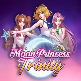 Moon Princess Trinity slot logo by Play’n GO at Mostbet Casino