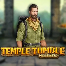 Temple Tumble Megaways slot logo by Relax Gaming at Mostbet Casino